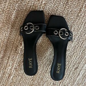 RAYE genuine leather sling backs